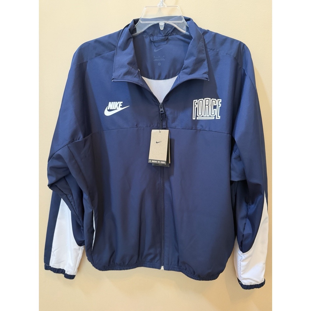 Men's Nike Starting 5 Woven Basketball Windbreaker Navy Blue Size Medium NWT